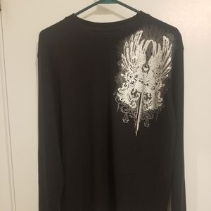Silver Graphic Thermal Waffle